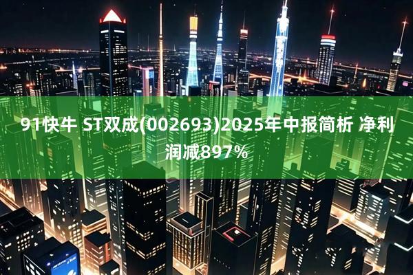 91快牛 ST双成(002693)2025年中报简析 净利润减897%